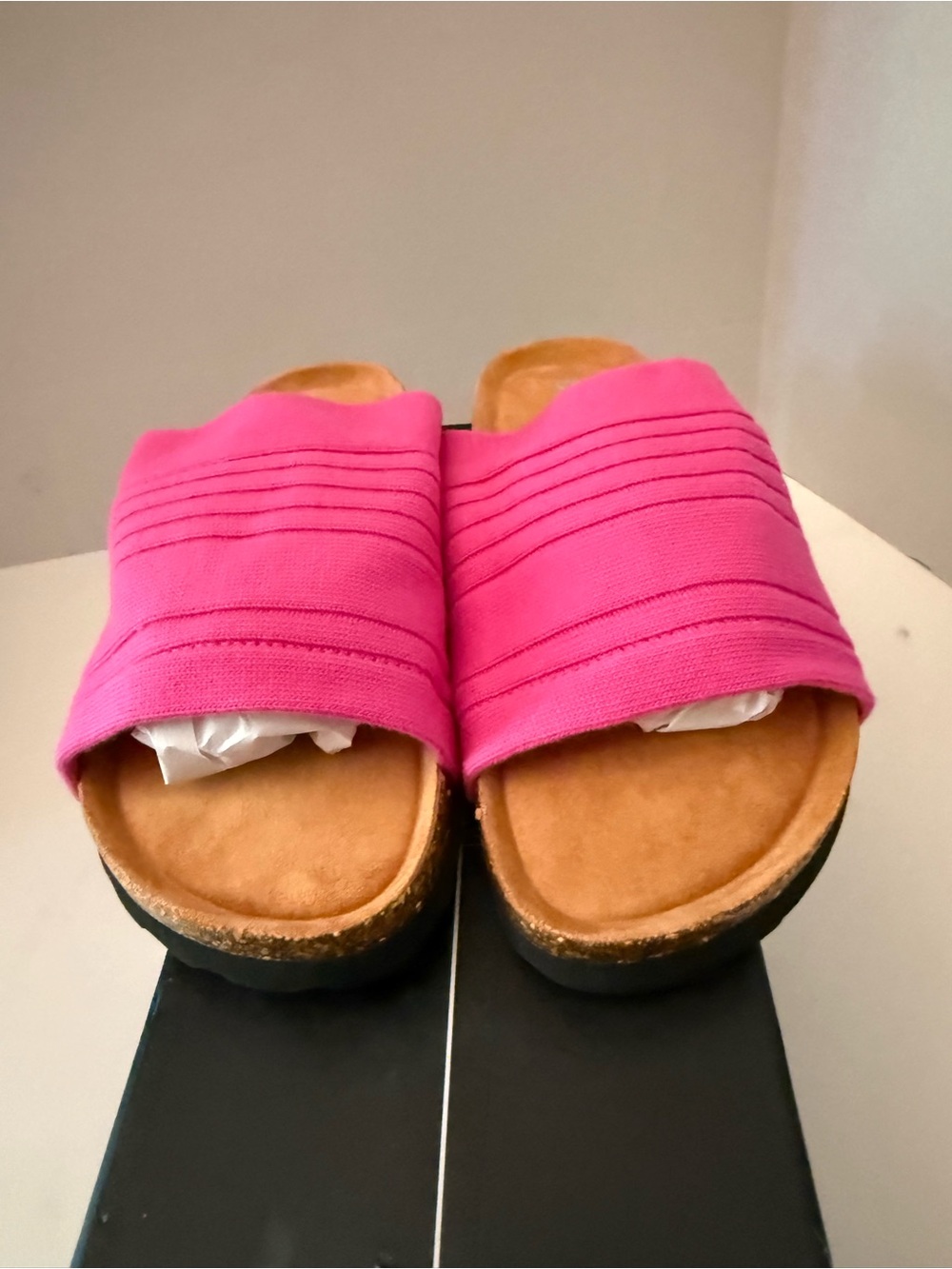 Cape Robbin Hot Pink Slide Mules Women’s 7.5 NEW
